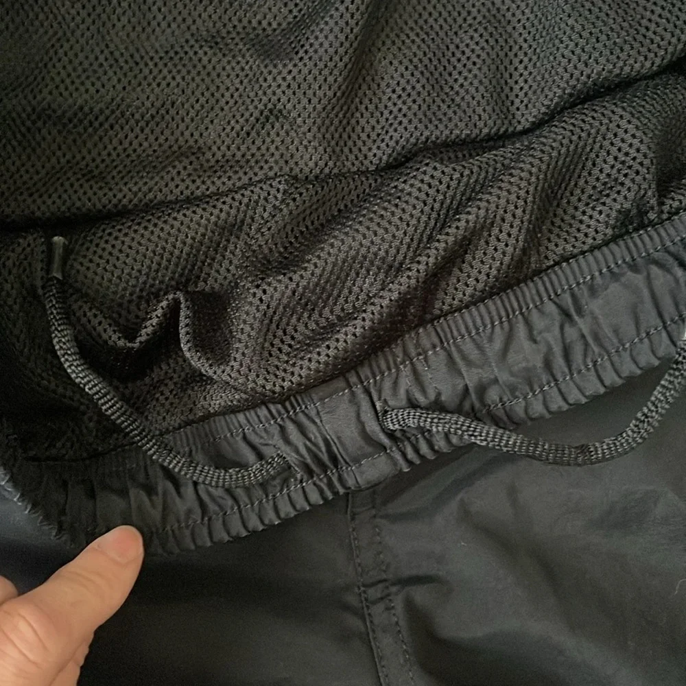 Y2K Nike Black swim trunks board shorts Athletic Shorts with Red  size large